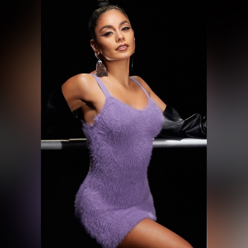 Fabletics Lavender Fuzzy Dress